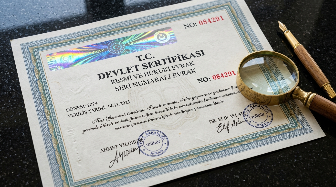 Seri Numaralı Evrak