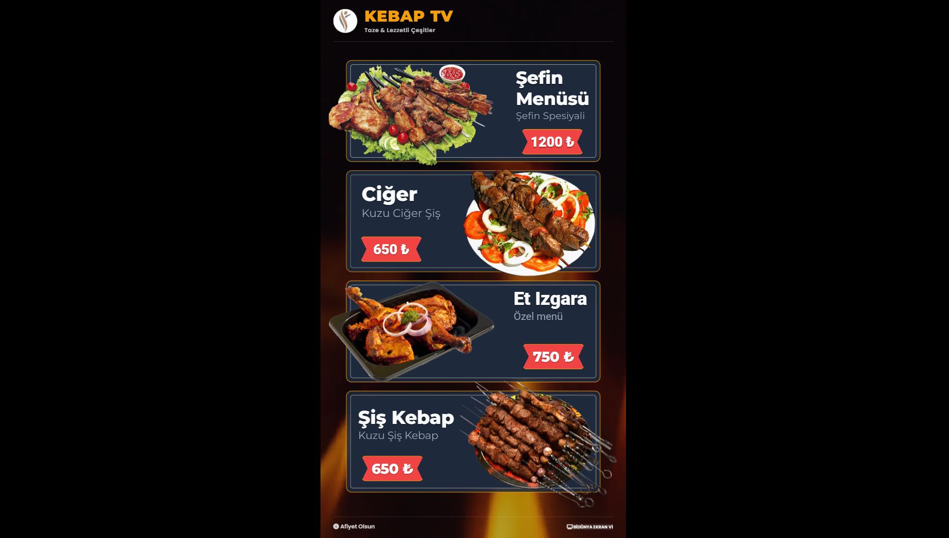 4lü Kebap Dikey